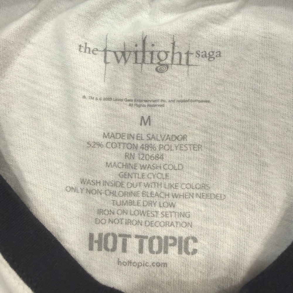 Hot Topic Twilight Jacob Black Where The Hell Have You Been Loca Ringer Tee Med - Picture 6 of 8